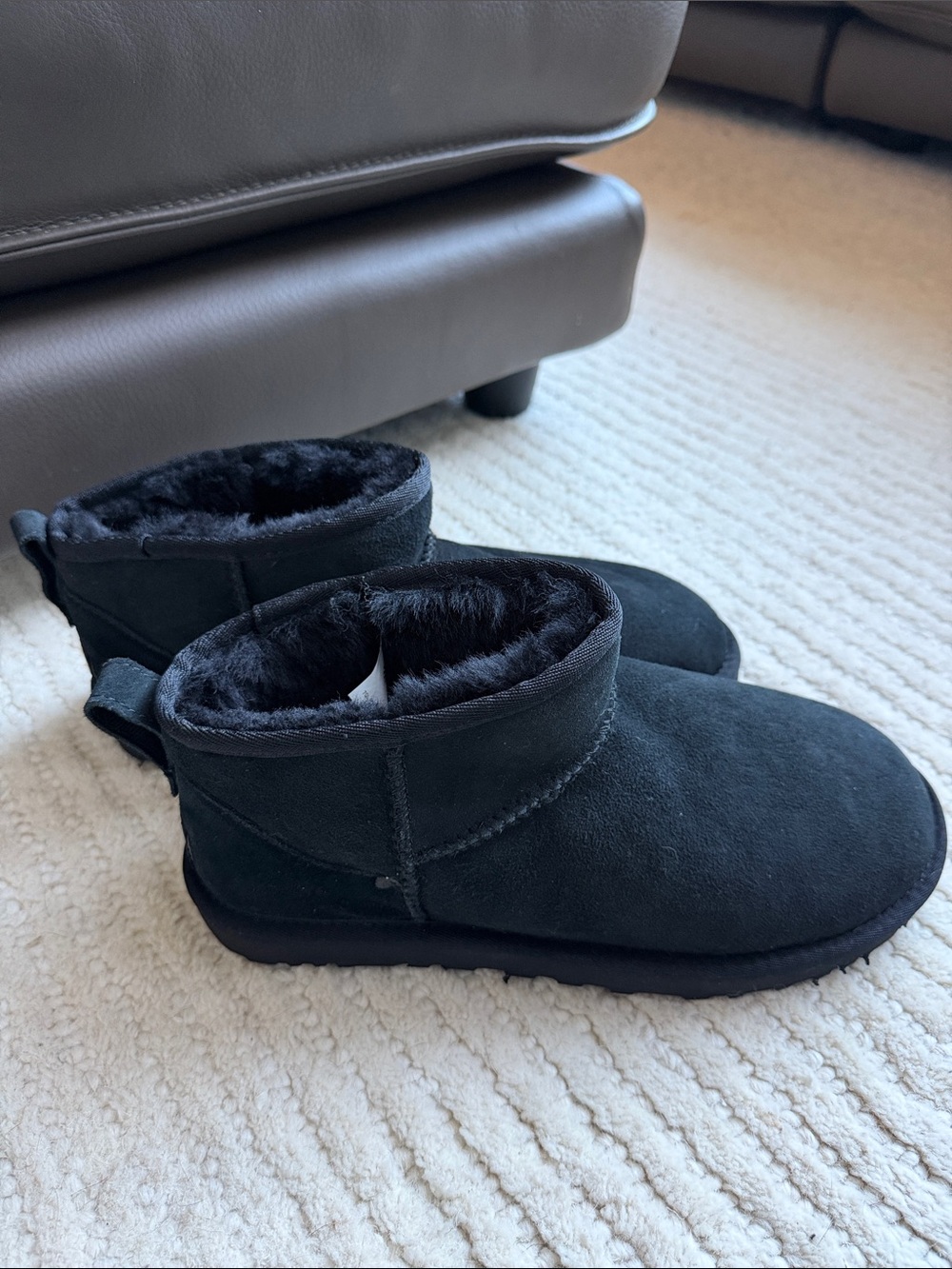 UGG Black Classic Ultra Mini Boots